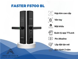 Khóa Thông Minh Vân Tay Cửa Gỗ Faster FS700 BL